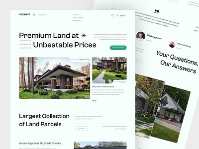 Real estate land sale website apartments buy a house house sell land land sales landing page design property real estate real estate landing page ui ux visual identity web design