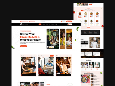 Cafe and Restaurant Figma Web UI Kit cafe design figma figma design responsive restaurant restaurant website template design ui ui design ui kit ui kit design uiux ux ux design web design web ui kit website website ui