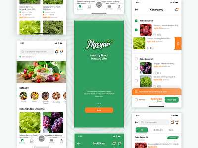 Nyayur Ecommerce App app app design branding design e commerce ecommerce graphic design grocery app ui ui ux ux vegetable app