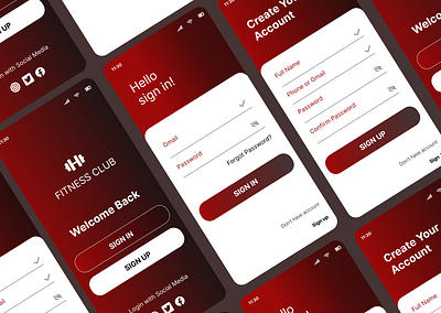 Fitness club-sign-in/up page figma fitnessclubapp sign inup page ui uidesign