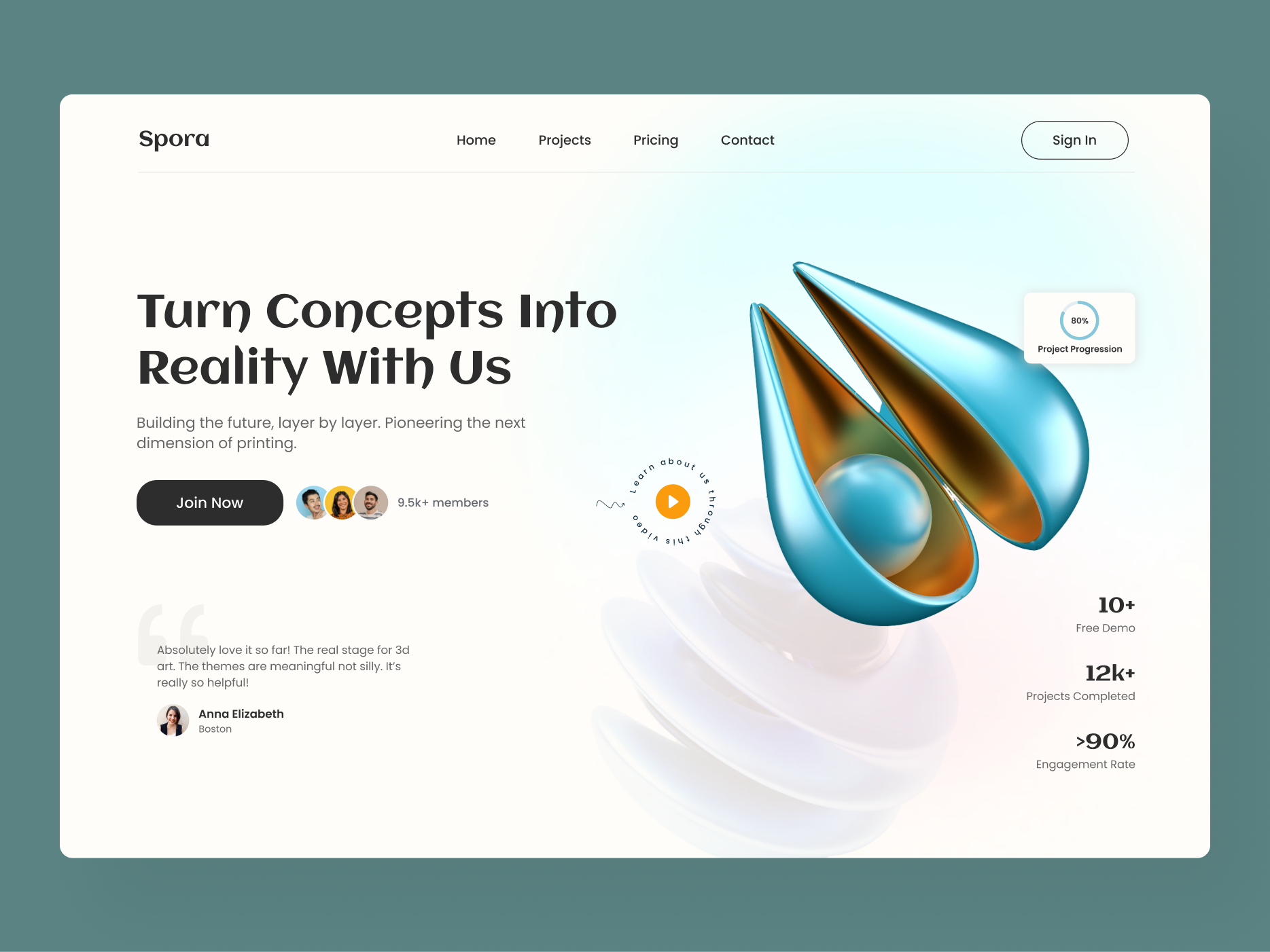 Example of Custom Website UI