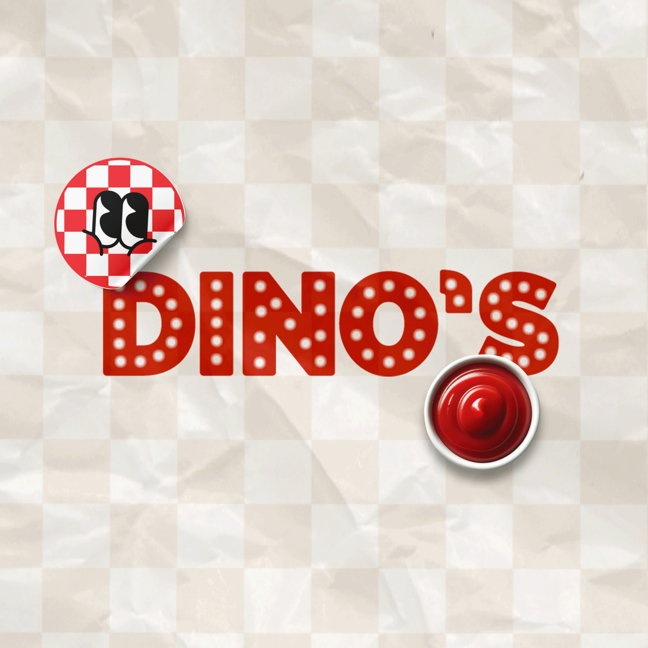 DINO'S | CONDIMENT BRANDING branding design graphic design illustration logo motion graphics packaging design