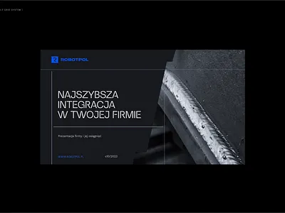 ROBOTPOL KV animation animation design graphic design grid key visual kv layout metal motion robot system typography