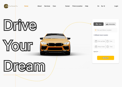 Car Rental Company app branding design graphic design illustration logo typography ui ux vector