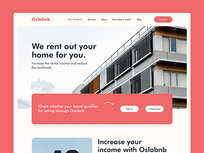 Oslobnb - Website Design bnb branding rental website design website development website revamp website ui