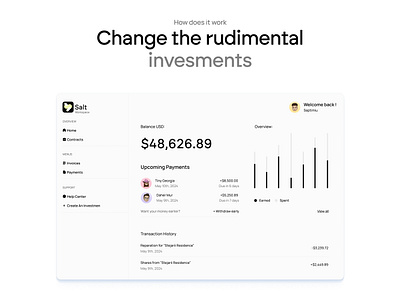 Dashboard Section for a Real Estate's Agency branding dashboard design figma framer responsive design ui uiux user experience user interface ux webdesign