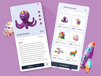 Toys shop design e commerce graphic design shop toys ui ux