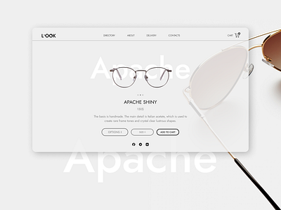 Product card (Sunglasses store) design glasses landing landing page productcard ui user experience user interface ux web webdesign website