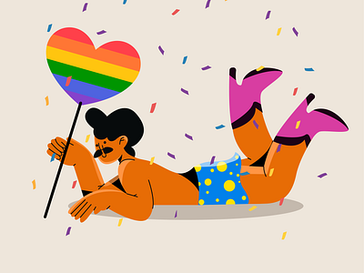 Freedom 2d 2d art 2d illustration character design commercial cool art cute art digital drawing flat illustration gay graphic design illustration illustrator lgbt lgbt art lgbtq procreate raindbow senior illustrator