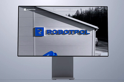 ROBOTPOL WWW animation automatic blue desktop industrial industry layout logo metal robot robotic silver ui ux web website weld welding www yaskawa