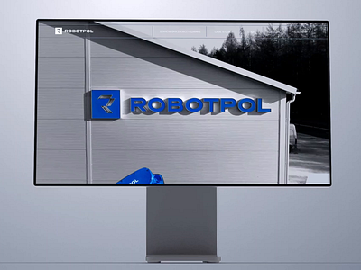 ROBOTPOL WWW animation automatic blue desktop industrial industry layout logo metal robot robotic silver ui ux web website weld welding www yaskawa