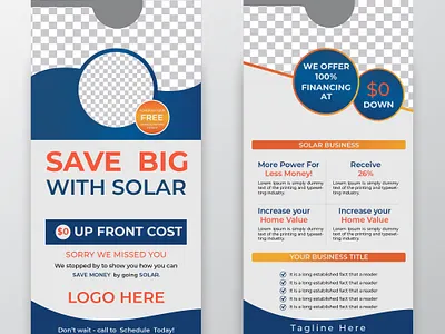 Door Hanger Design graphic design