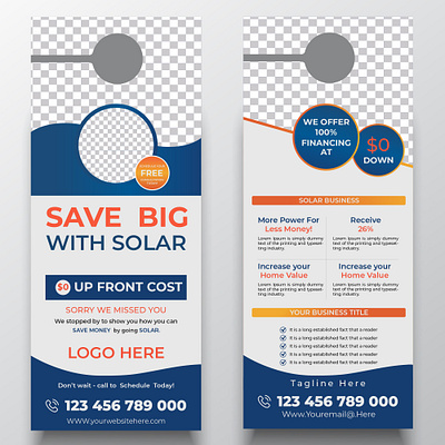 Door Hanger Design graphic design