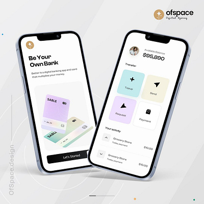 A Mobile Application branding design illustration ui ux vector