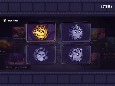 Daily Lottery animation ui