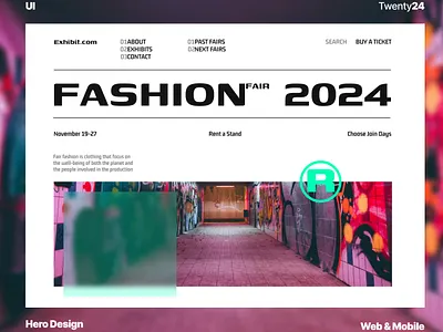 Organization Company Web Hero Design design exhibit hero organization ui ui design web web design