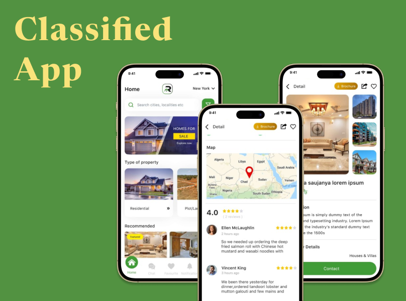 Classified Mobile Application appdesign graphic design ui webdesign