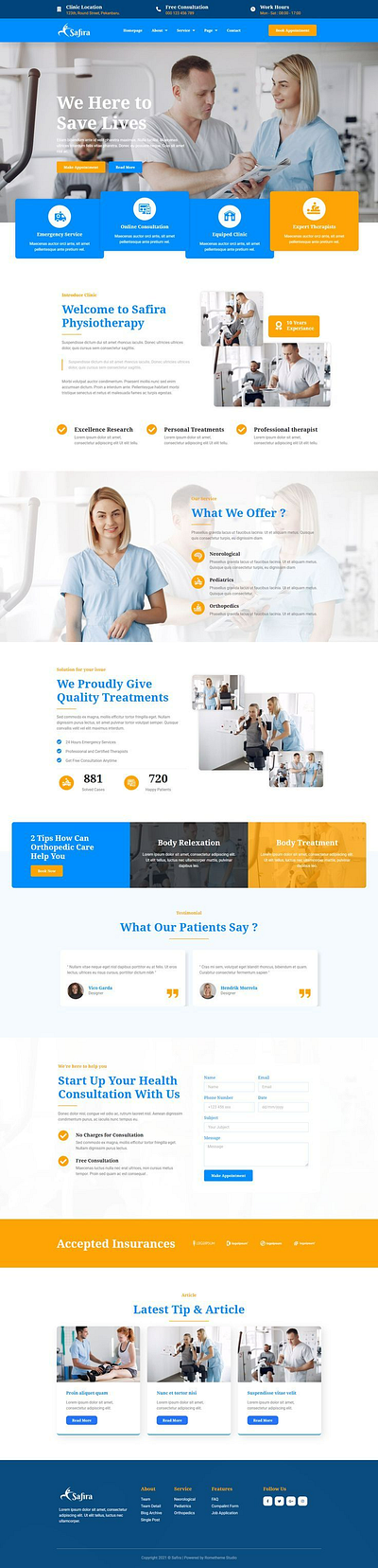 Health Care/Medical Website clone website doctor website elementor health care website landing page medical website redesign wordpress responsive website revamp wordpress wordpress expert wordpress website