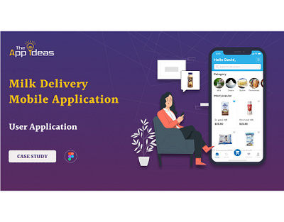 Milk Delivery Mobile Application appdesign graphic design ui webdesign