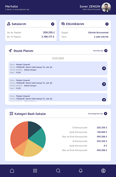 V-CRM Mobile App Design graphic design ui