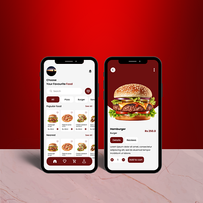 Food ordering app design app design ui ui ux design