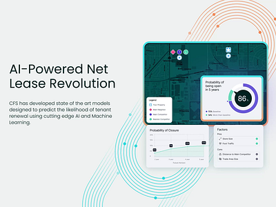 CFS Score AI Powered Trade Area admin dashboard animation building cfs score dashboard design digital agency interaction interface minimal property real estate rela estate area ui user interface