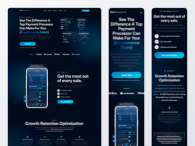 Gro Payment Web Page animation art direction branding design graphic design illustration landing page logo ui ux