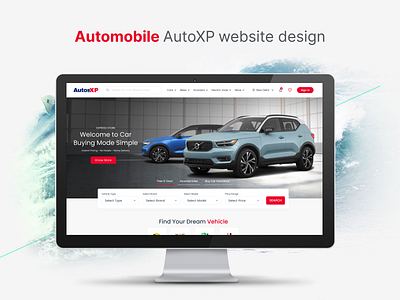 Automobile Website Design animation branding ui user experience user interface website