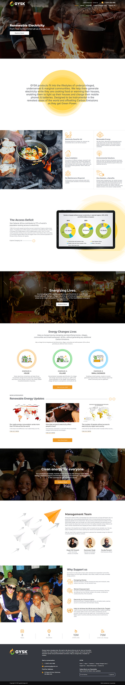 *GYSK*ENERGY animation css graphic design html jquery php wordpress