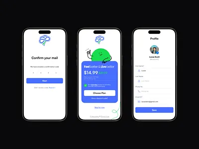 Mobile Activity App activity app sport mobile app ux ui