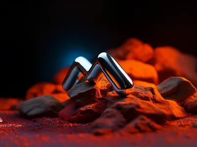 "M" 36 Days Of Type 3d branding graphic design logo typography