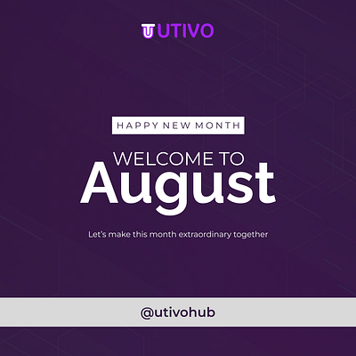 UTIVO NEW MONTH DESIGN graphic design