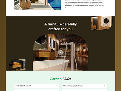 Teakea - Landing page design design faq furniture homepage design landing landing page ui uidesing uiinspiration ux ux design webdesign website design