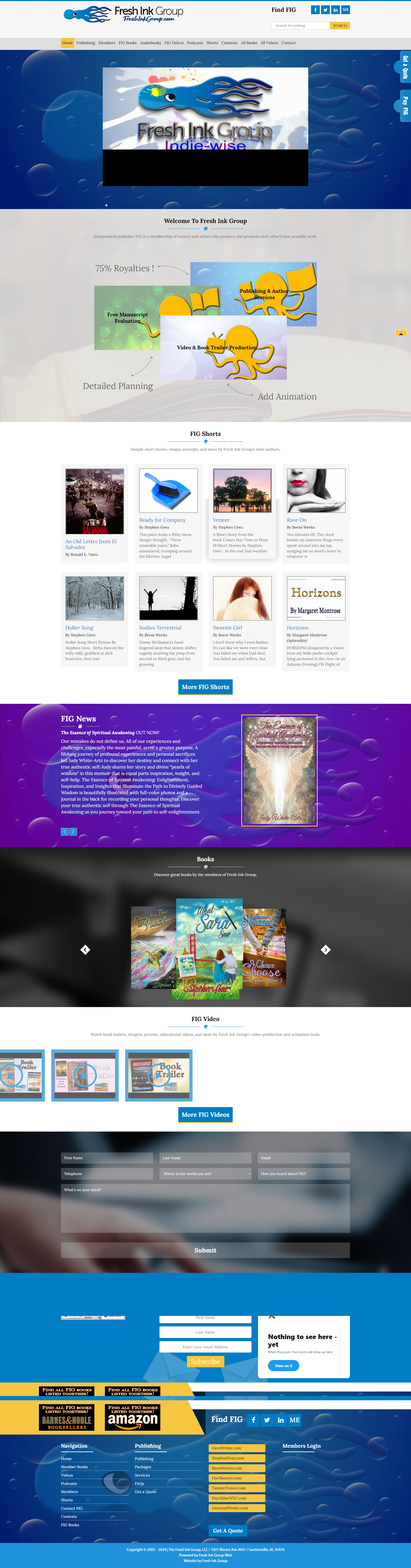*FRESH* INK *GROUP animation css graphic design html php wordpress