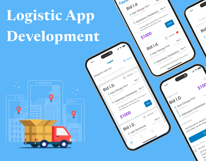 Logistic Mobile Application appdesign graphic design ui webdesign
