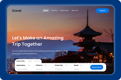 Travel Website Design design holiday homepage hotel journey landing page travel travel vlog travel webdesign trend trip ui ui trend vacation website