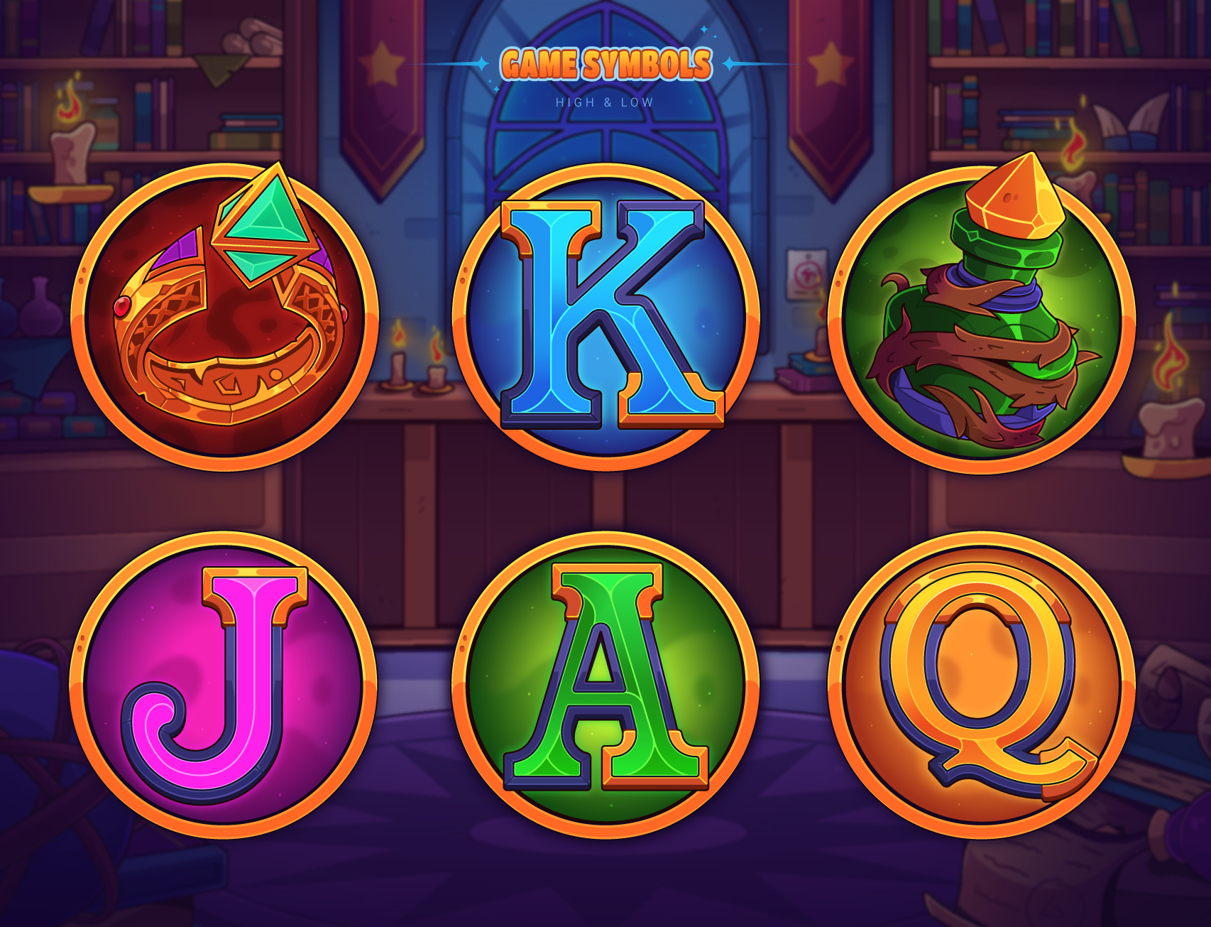 Example of Slot Game Art & Symbols Design