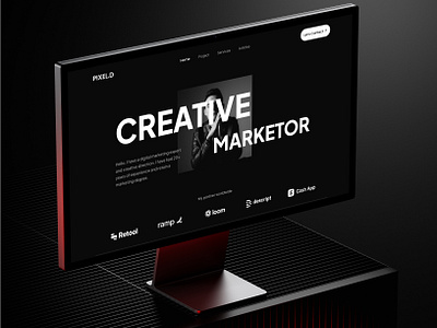 Pixel - Landing Page Design agency agency landing page agency website design digital digital marketing hr rumen landing landing page landing page design marketing website pixel.d landing page saas saas design ui ux web web design website website design