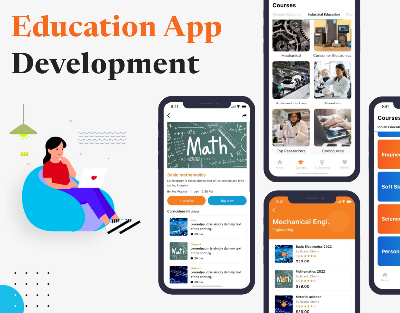 Education Mobile Application appdesign graphic design ui webdesign