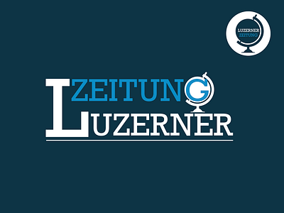 Luzerner Zeitung newspaper branding graphic design logo