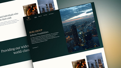 Burj Group - Real Estate Web Design burj burj group figma realestate uxui web design website