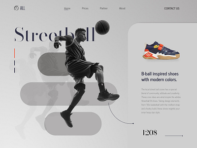 Streetball basketball graphic design motion graphics shoes streetball ui