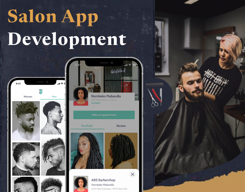 Salon Mobile Application appdesign graphic design ui webdesign