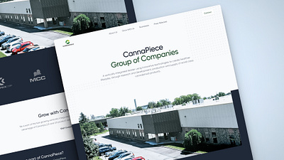 CannaPiece Group - A Cannabis Conglomerate business cannapiece figma ui ux web design website