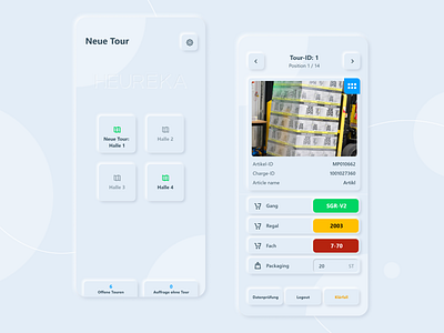 Tour App neumorphism ui ux