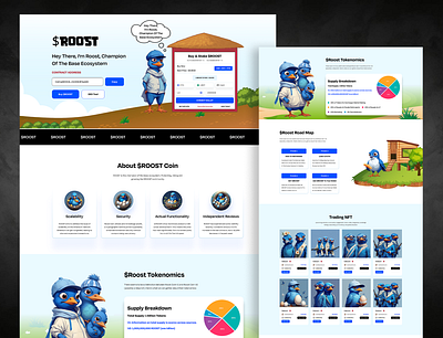 Roost Pepe HTML5 & Tailwind CSS Template bootstrap crypto cryptocoin cryptocurrency css html html5 meme coin meme token memecoin memecoins pepe coin roost roost pepe tailwind template token web tempalte website template