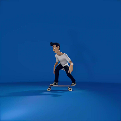 Kickflip 3d animation 3d modelling animation blender character ibrahim motion graphics rigging sakaoglu