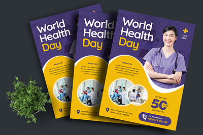 World Health Day Flyer clinic design doctor flyer flyer design graphic design print design print template