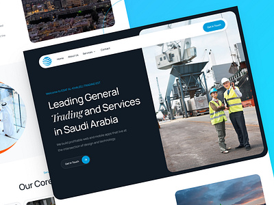 Esaf Al Khaleej - General Trading and Services design equipments figma saudi services trading ui ux website