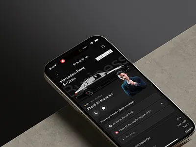 High-End Chauffeur Service App android app apple design interface ios minimal mobilapp mobile app mobile screens ui uiux ux